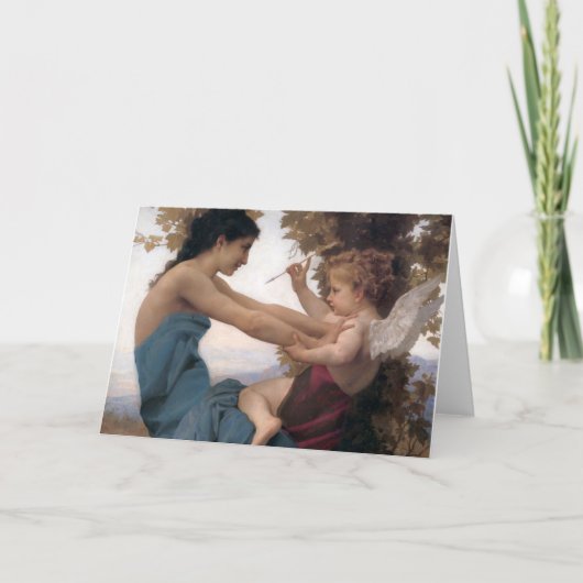 Die Verteidigung eines Herzens gegen Eros Bougerea Karte (Vorderseite)