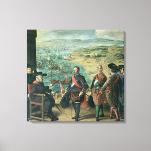 Die Verteidigung von Cadiz gegen Englisch, 1634 Leinwanddruck