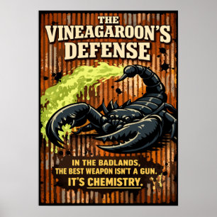 Die Verteidigungs-Skorpion-Kunst des Vinegaroons Poster