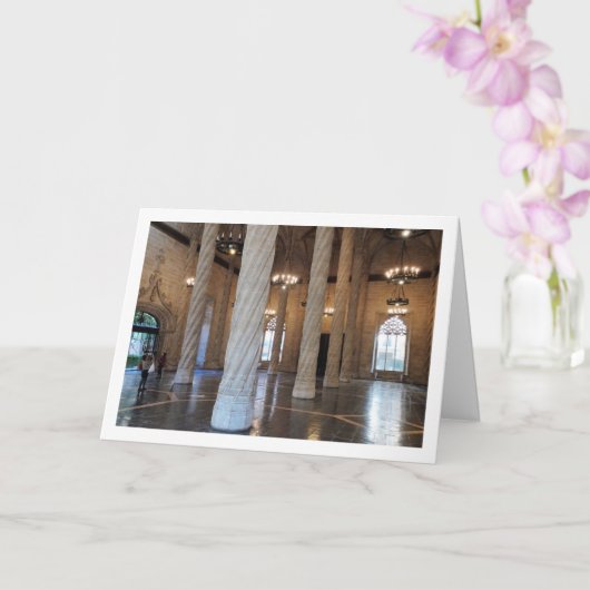 Die Vertragshalle, Llotja de la Seda, Valencia Karte (Orchidee)