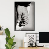 Die vertrauensvolle schützende Liebe eines Vaters Poster (Heimbüro)