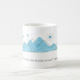 Die vertrauliche Insel hat die Geschichte Kaffeetasse