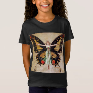 Die Verwandlung des Flapper-Mädchens zum Schmetter T-Shirt