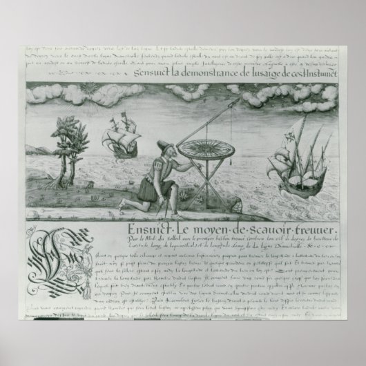 Die Verwendung des Sextanten Poster (Vorne)