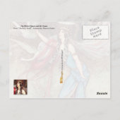 Die verworrene Königin und sechs Schwäne Postkarte (Rückseite)