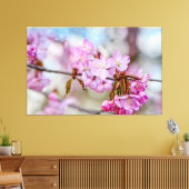 Die verworrene Schönheit der Sakura Blüten im Früh Leinwanddruck (Insitu (Wohnzimmer))
