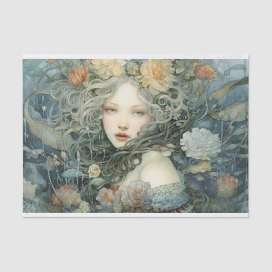 Die verworrenen Blume Seidenpapier (Vorderseite)