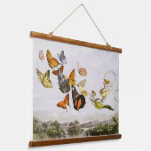 Die verzauberte Beförderung der Märchenkönigin (18 Wandteppich Mit Holzrahmen (Gewinkelt)