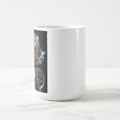 "Die verzauberte Eisdiele: Ein transparentes Glasb Kaffeetasse (Mittel)