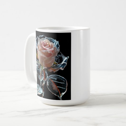 "Die verzauberte Eisdiele: Ein transparentes Glasb Kaffeetasse (Vorderseite Links)