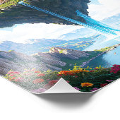 Die verzauberte Floatinsel Fotodruck (Ecke)