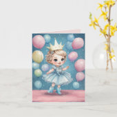 Die verzauberte Geburtstagsfeier der Prinzessin Karte (Gelbe Blume)