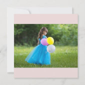 Die verzauberte Geburtstagsfeier der Prinzessin Karte (Rückseite)