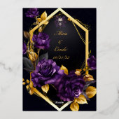 Die verzauberte gotische Hochzeit speichert das Da Folieneinladung (Rückseite)