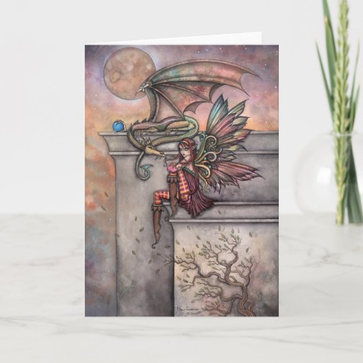 Die verzauberte Kunst der Fee und des Drachens Karte (Vorderseite)