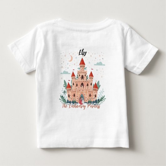 Die verzauberte Prinzessin Baby T-shirt (Rückseite)