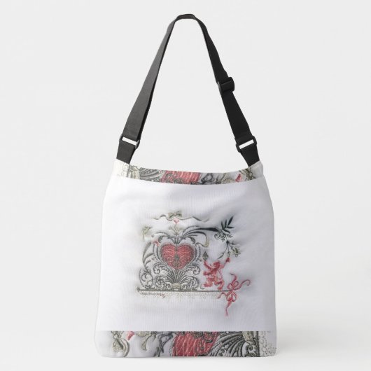 Die verzauberte WaldCrossbody Tasche groß (Vorderseite)