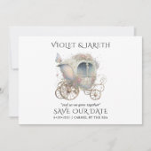 Die verzauberte Waldhochzeit rettet das Datum Save The Date (Vorderseite)