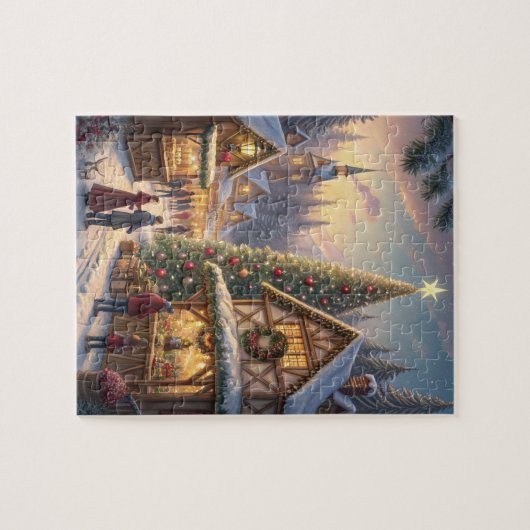 Die verzauberte Weihnachtsstadt: Ein Winterwunderl Puzzle (Horizontal)