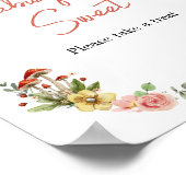 Die verzauberte Wildblume Pilzbabys sind süß Poster (Ecke)