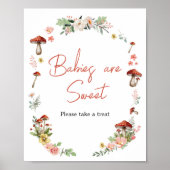 Die verzauberte Wildblume Pilzbabys sind süß Poster (Vorne)