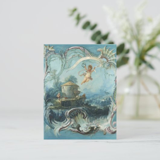 Die verzauberte Zuhause von Francois Boucher Postkarte (Stehend Vorderseite)