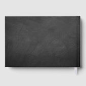 Die Verzierte Chalkboard-Hochzeitskollektion Gästebuch (Rückseite)