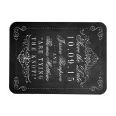 Die Verzierte Chalkboard-Hochzeitskollektion Magnet (Horizontal)