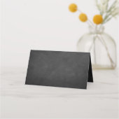 Die Verzierte Chalkboard-Hochzeitskollektion Platzkarte (Rückseite)