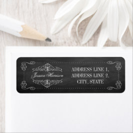 Die Verzierte Chalkboard Wedding Collection - Labe