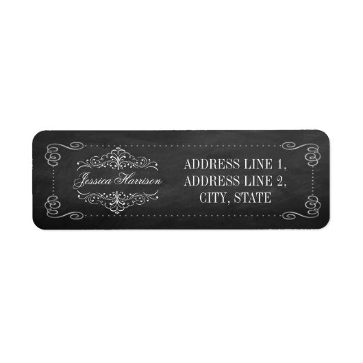 Die Verzierte Chalkboard Wedding Collection - Labe (Vorne)