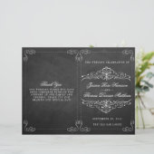 Die Verzierte Chalkboard Wedding Collection - Prog (Stehend Vorderseite)