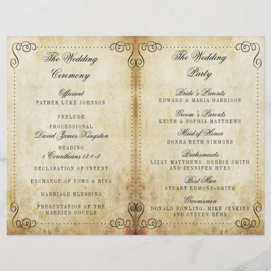 Die Verzierte, Geblüht Hochzeitskollektion des Jah (Rückseite)