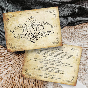 Die Verzierte, Geblüht Hochzeitskollektion des Jah Begleitkarte