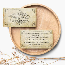 Die Verzierte, Geblüht Hochzeitskollektion des Jah Begleitkarte