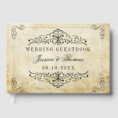 Die Verzierte, Geblüht Hochzeitskollektion des Jah Gästebuch (Vorderseite)