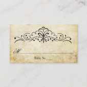 Die Verzierte, Geblüht Hochzeitskollektion des Jah Platzkarte (Vorderseite)