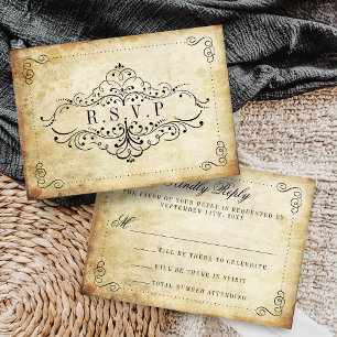 Die Verzierte, Geblüht Hochzeitskollektion des Jah RSVP Karte