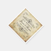 Die Verzierte, Geblüht Hochzeitskollektion des Jah Serviette (Ecke)