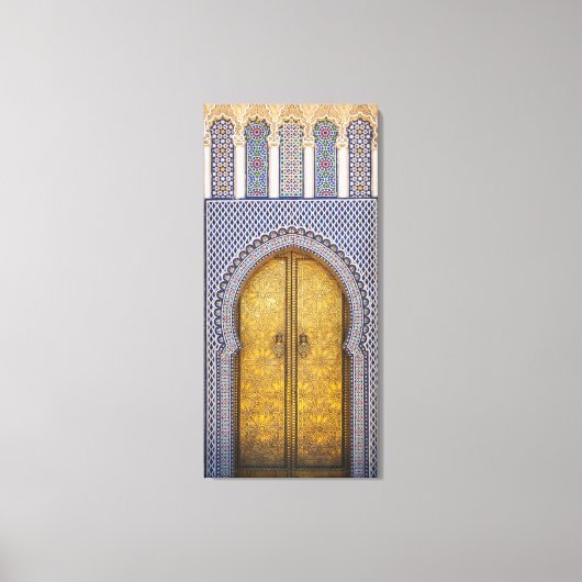 Die Verzierten Türen des Königspalastes Leinwanddruck (Vorderseite)