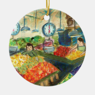 Die Verzierung der Produktion (Pike Place Seattle) Keramik Ornament