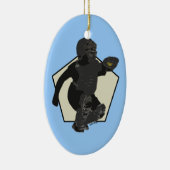 Die Verzierung des Fastpitch Softball-Fängers Keramik Ornament (Rechts)