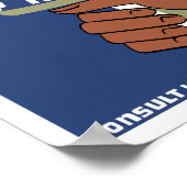 Die Verzögerung der Krebsbekämpfung ist gefährlich Poster (Ecke)