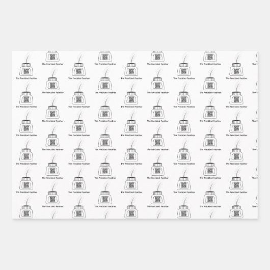 Die verzückte Feder Geschenkpapier Set (Vorderseite 3)