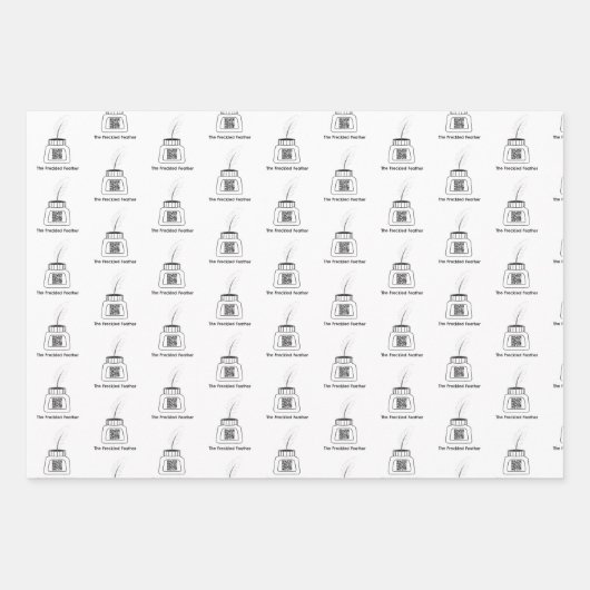 Die verzückte Feder Geschenkpapier Set (Vorderseite 2)