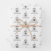 Die verzückte Feder Geschenkpapier Set (Beispiel)