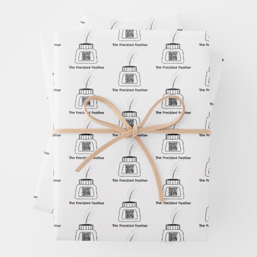 Die verzückte Feder Geschenkpapier Set (Beispiel)