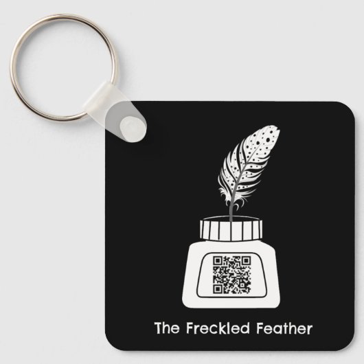 Die verzückte Feder Schlüsselanhänger (Vorderseite)