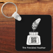 Die verzückte Feder Schlüsselanhänger (Vorderseite)