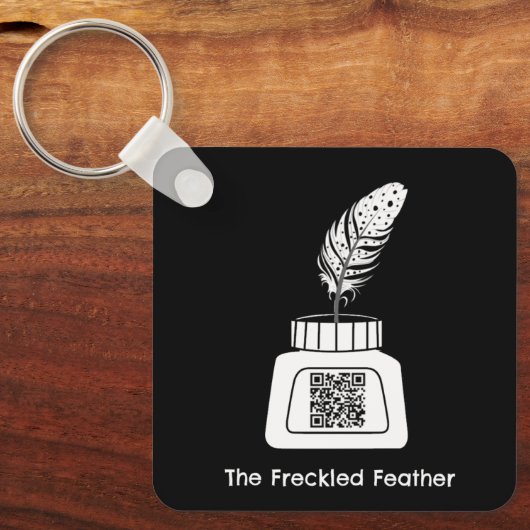 Die verzückte Feder Schlüsselanhänger (Vorderseite)